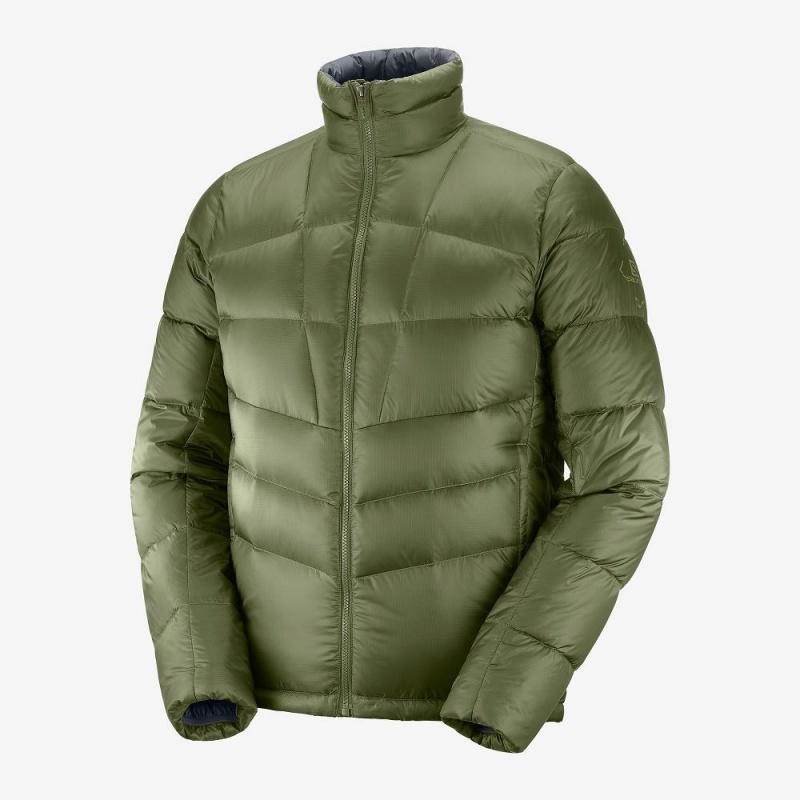 Salomon Transition Down Jacket M Jacket Green | WHDO-53487