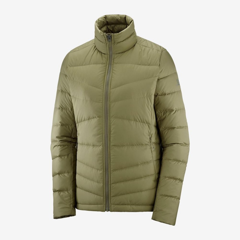 Salomon Transition Down Jacket W Jacket Green | FZMG-20938