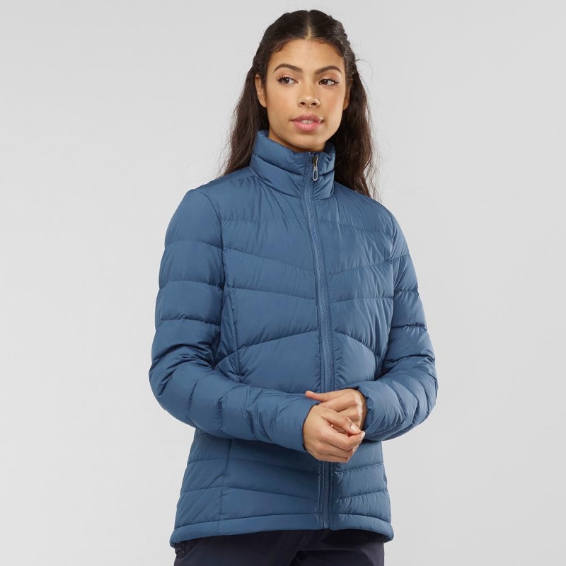 Salomon Transition Down Jacket W Jacket Navy | GIUK-62907