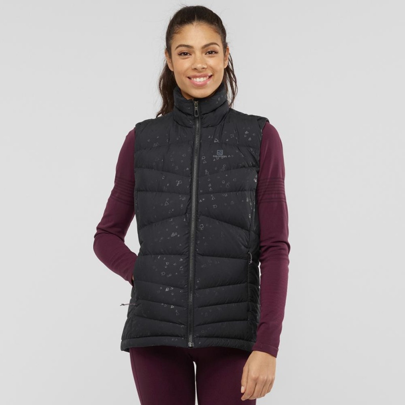 Salomon Transition Down Vest W Jacket Black | IOWB-24179