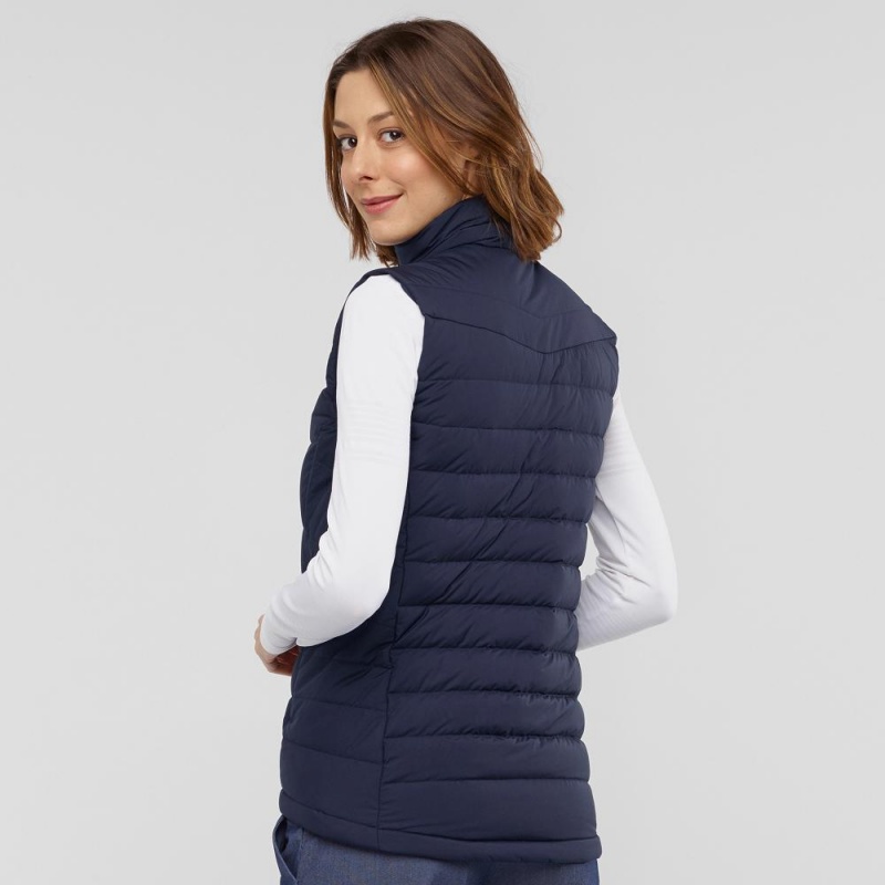 Salomon Transition Down Vest W Jacket Navy | GYLV-47219