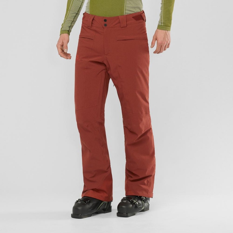 Salomon Untracked M Pants Red | FVTH-81490