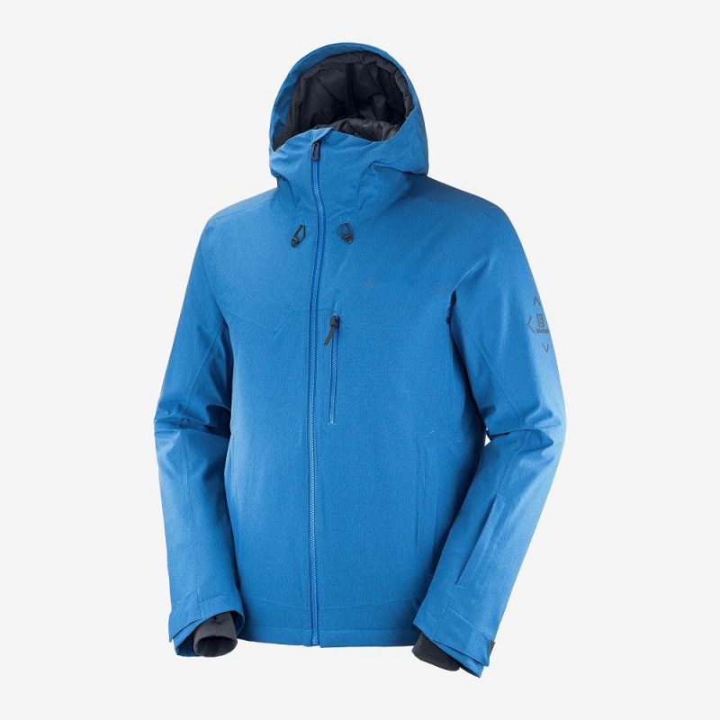 Salomon Untracked Ski Jackets Blue | WAIK-58762