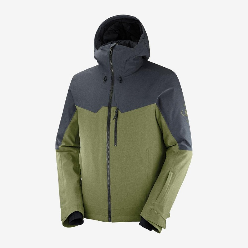 Salomon Untracked Ski Jackets Green | HZEK-09731