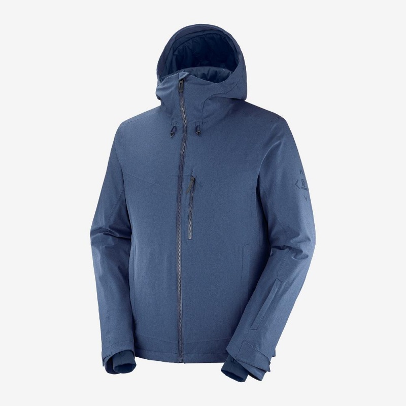 Salomon Untracked Ski Jackets Navy | KWLI-64819