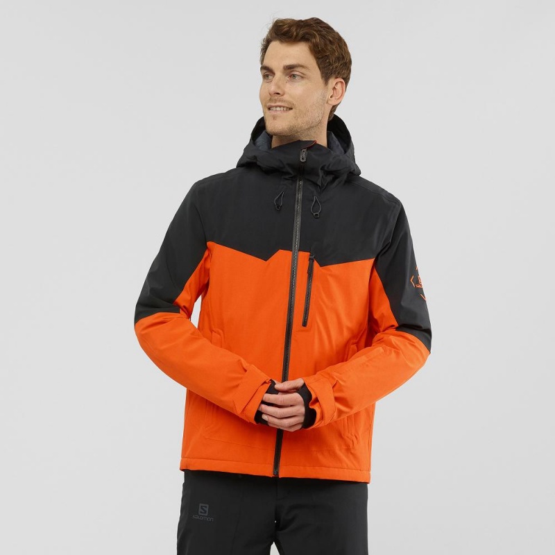 Salomon Untracked Ski Jackets Orange | QBJL-50641