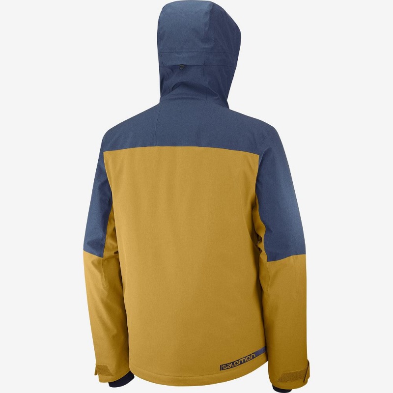 Salomon Untracked Ski Jackets Yellow | XRBU-87639