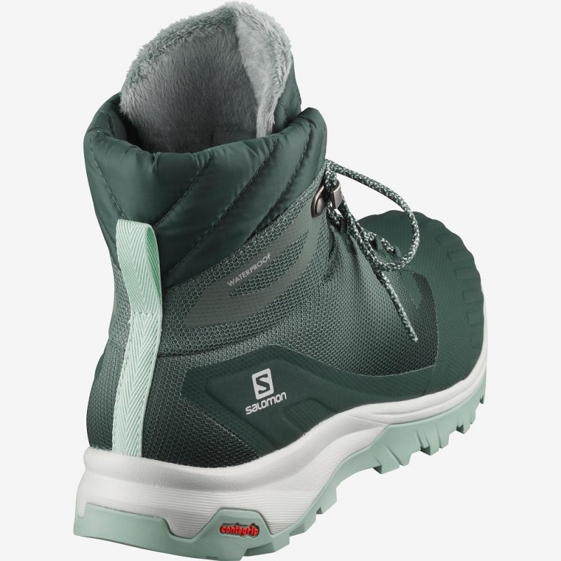 Salomon Vaya Blaze Thinsulate Climasalomon Waterproof Winter Boots Green | PKXV-37682