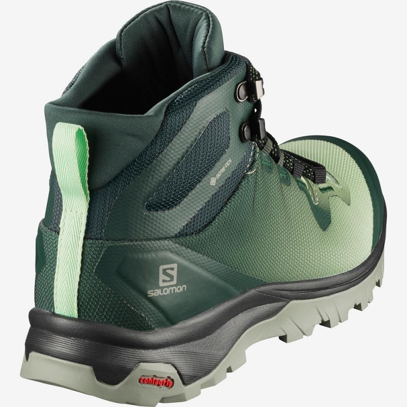 Salomon Vaya Mid Gore-Tex Walking Boots Green | IHWJ-84532