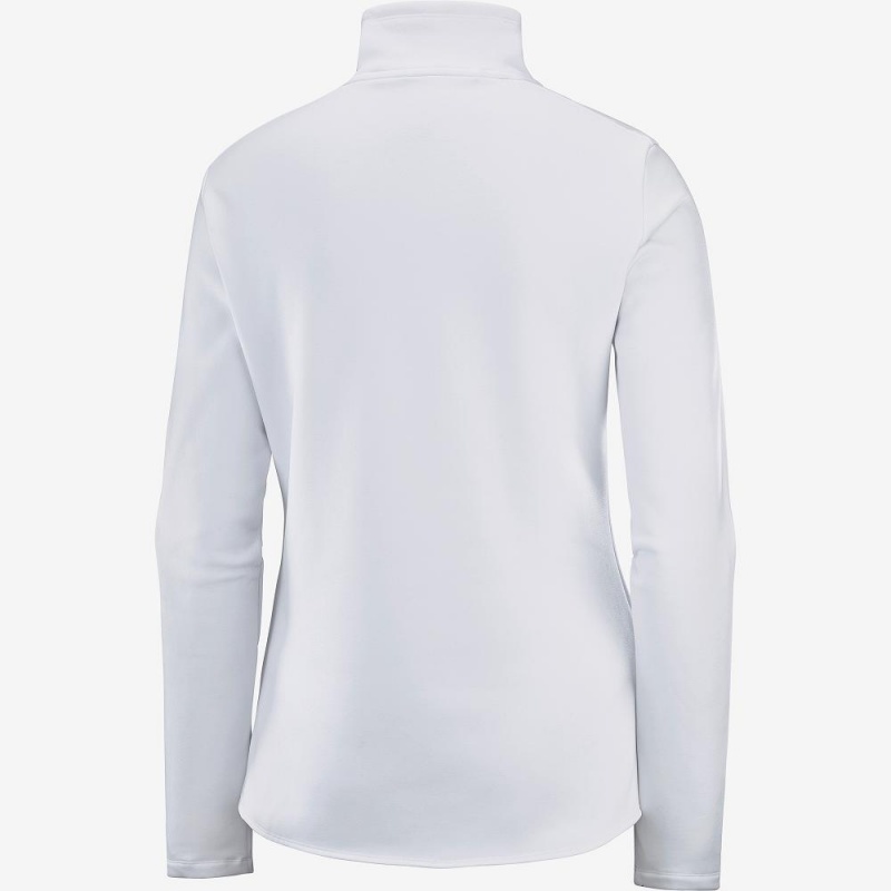 Salomon Warm Ambition Half Zip W Ski Jackets White | PWQF-60853