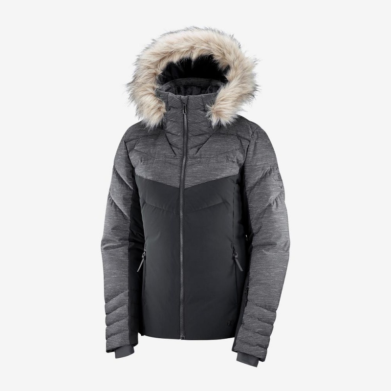 Salomon Warm Ambition Jacket W Ski Jackets Black | AREC-10864