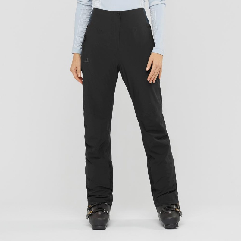 Salomon Warm Ambition W Pants Black | JMWC-57319