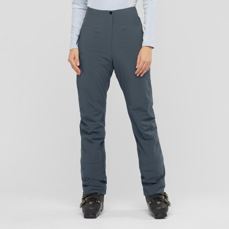 Salomon Warm Ambition W Pants Gray | IHEQ-26843