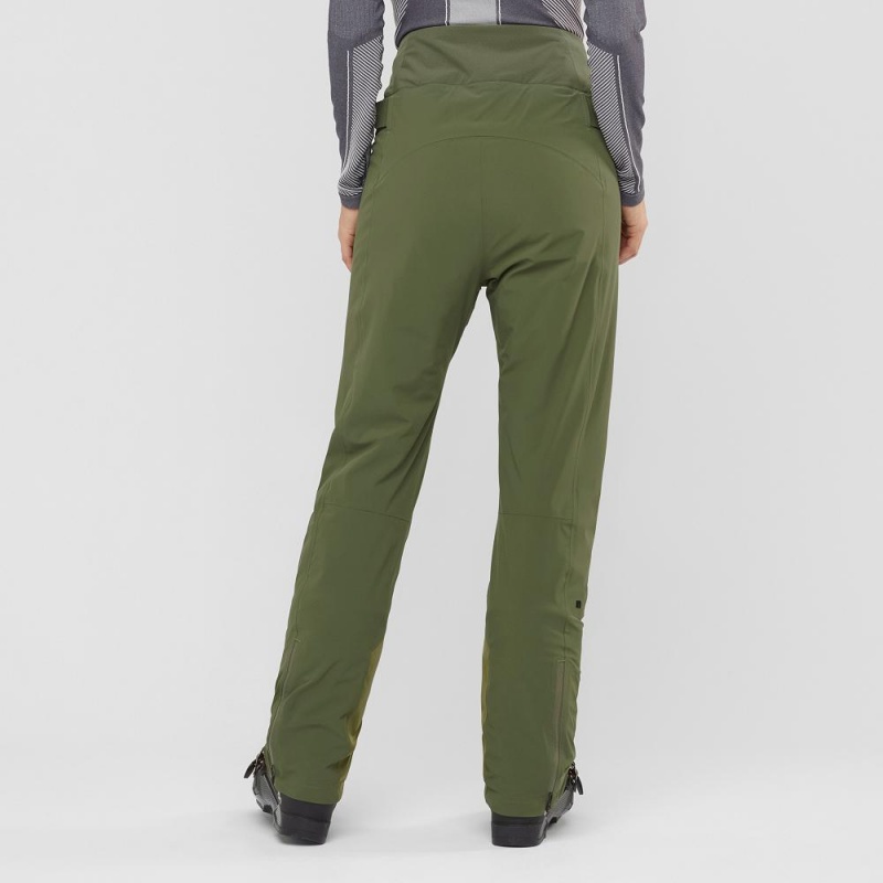 Salomon Warm Ambition W Pants Green | OIWZ-01698