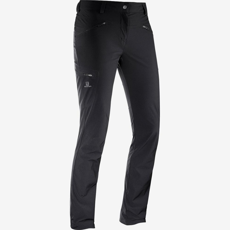 Salomon Wayfarer Straight W Pants Black | THZD-24153