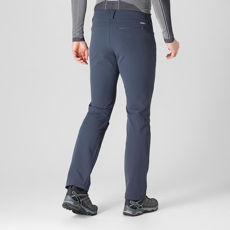 Salomon Wayfarer Warm Straight Pants Navy | BDYW-20639