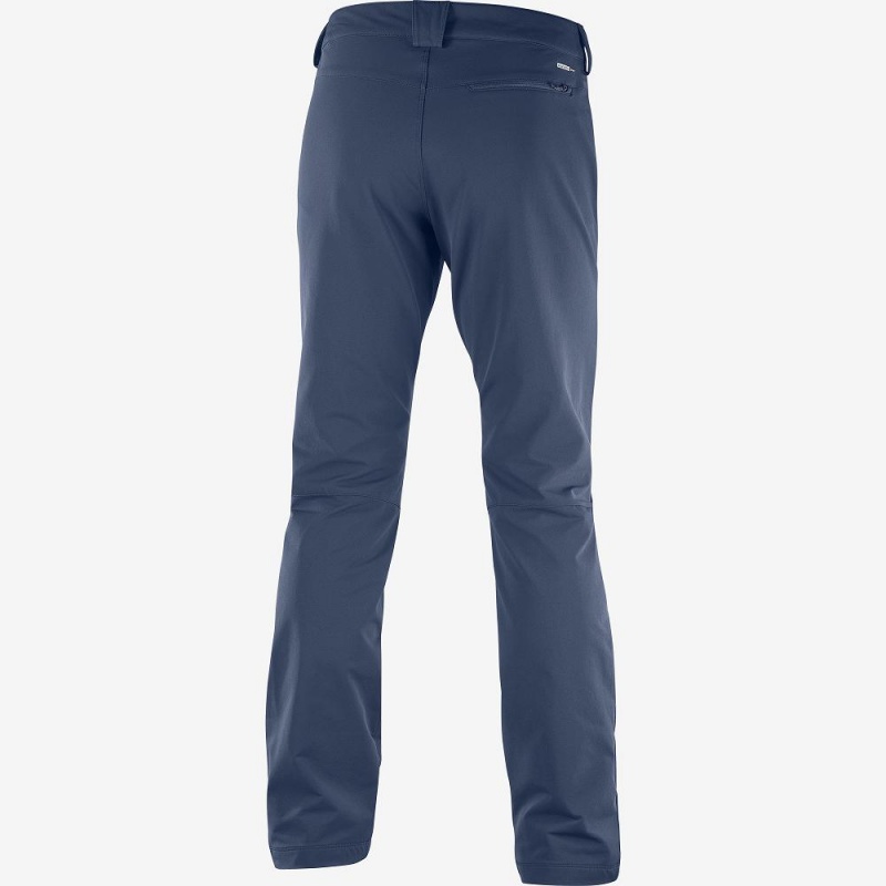 Salomon Wayfarer Warm Straight Pants Navy | BDYW-20639