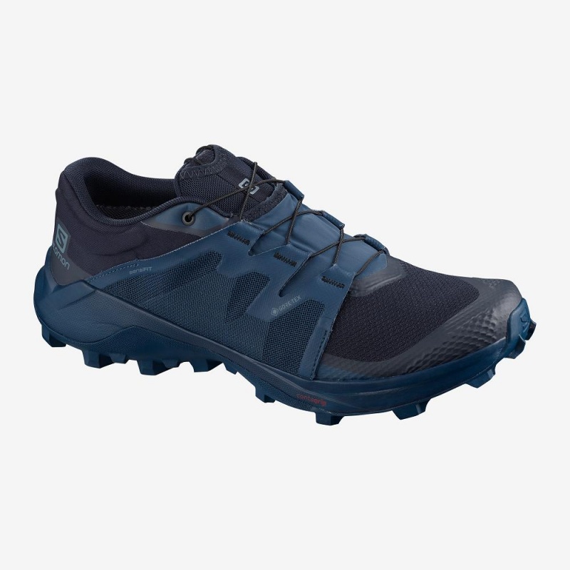 Salomon Wildcross Gtx Trail Running Shoes Navy | GTOB-16538