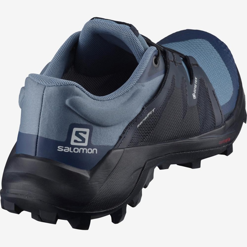 Salomon Wildcross Gtx Trail Running Shoes Blue | LPOS-38975