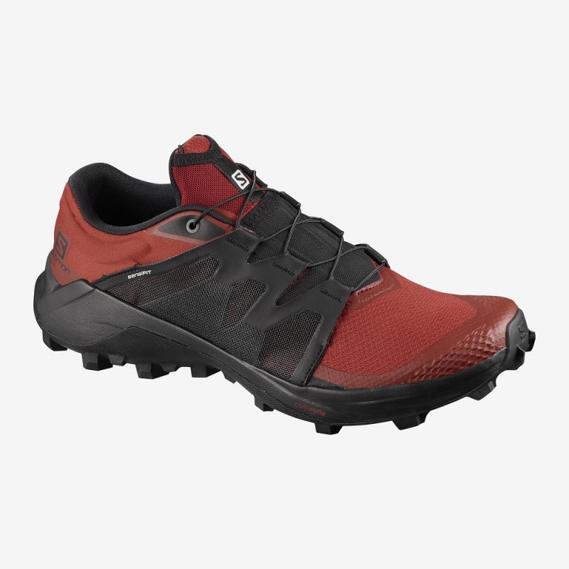 Salomon Wildcross Trail Running Shoes Red | XUGS-40189