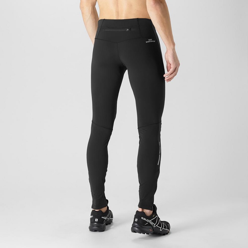 Salomon Windstopper Tight M Tight Black | ECHN-15234