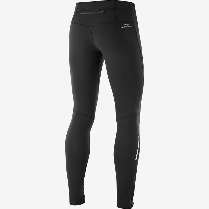 Salomon Windstopper Tight M Tight Black | ECHN-15234