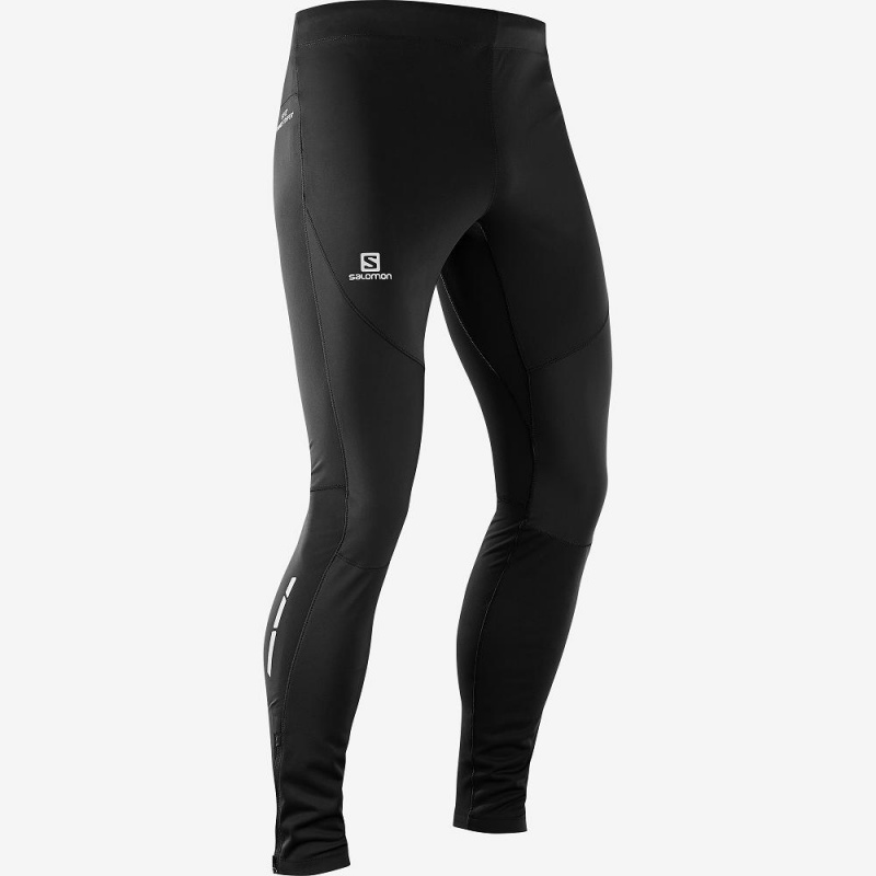 Salomon Windstopper Tight M Tight Black | ECHN-15234