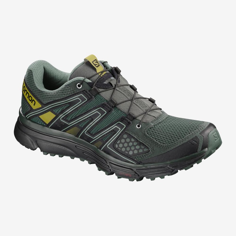 Salomon X-Mission 3 Trail Running Shoes Green | GONK-56908