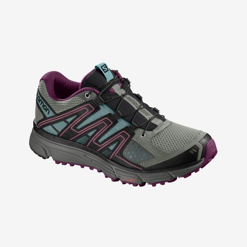 Salomon X-Mission 3 W Trail Running Shoes Purple | OVAI-71243