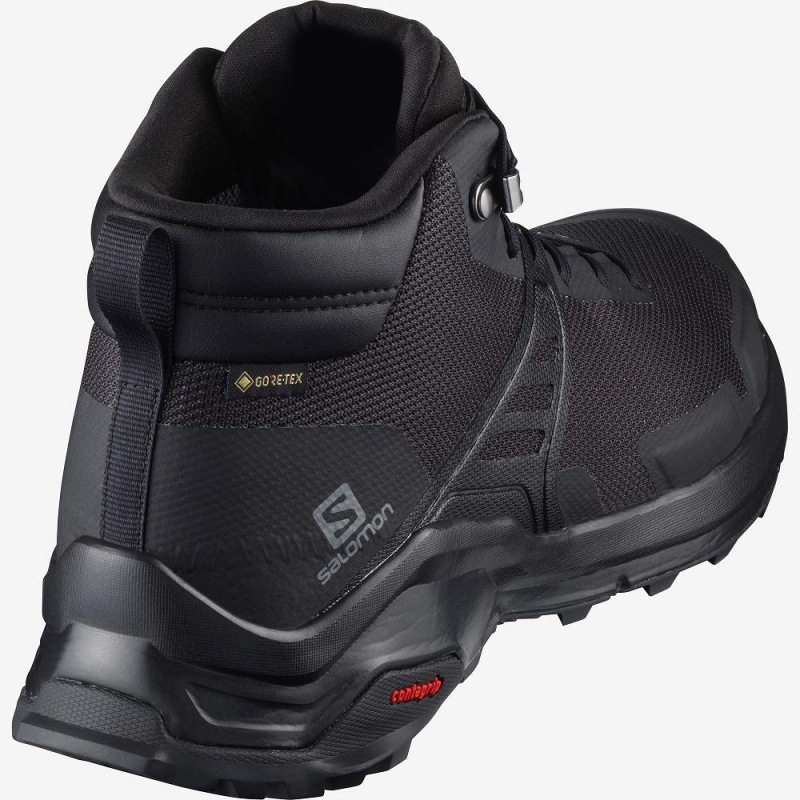 Salomon X Raise Mid Gore-Tex Walking Boots Black | HZRL-53482