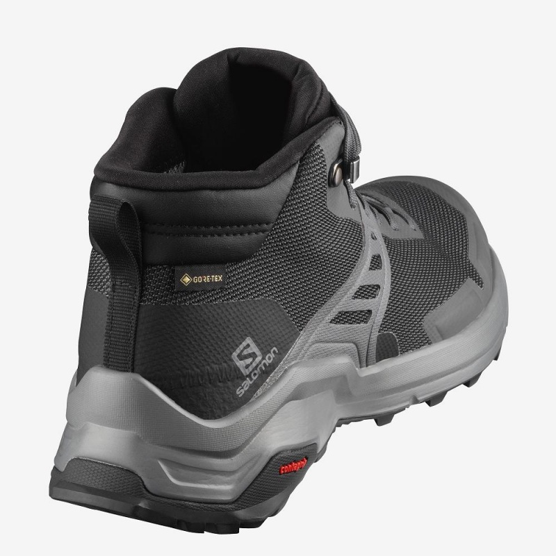 Salomon X Raise Mid Gore-Tex Walking Boots Gray | EVGU-42693