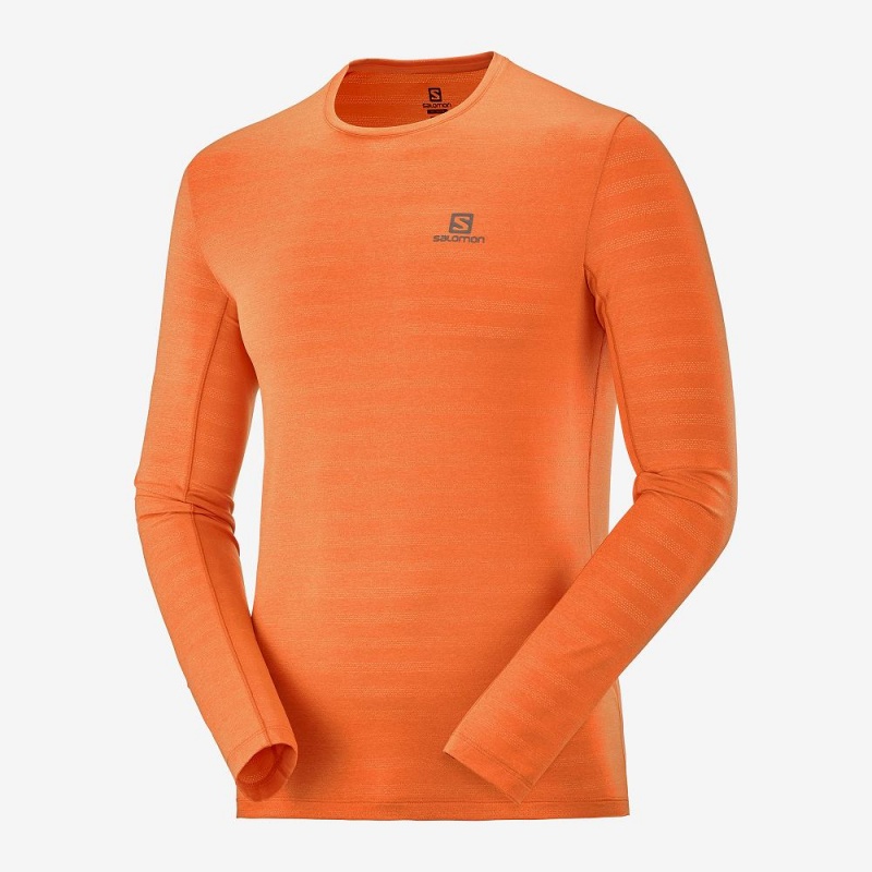 Salomon Xa Ls Tee M Tops Orange | CNJH-08754