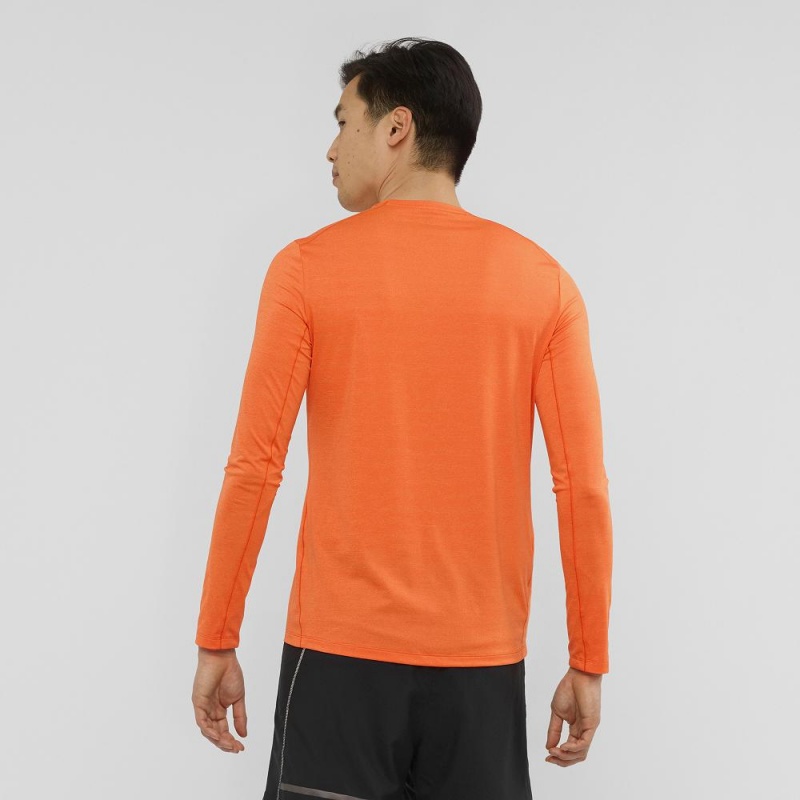 Salomon Xa Ls Tee M Tops Orange | CNJH-08754