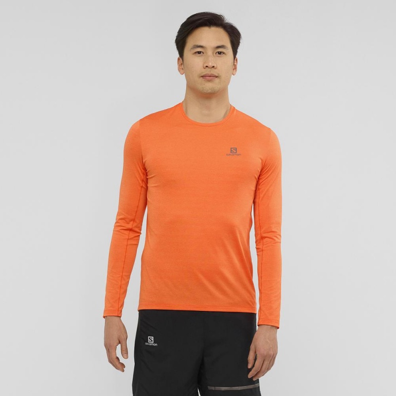 Salomon Xa Ls Tee M Tops Orange | CNJH-08754