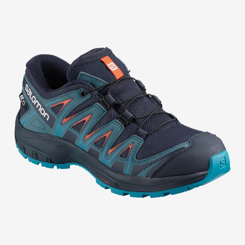 Salomon Xa Pro 3D Cswp J Trail Running Shoes Blue | ZQKV-50863