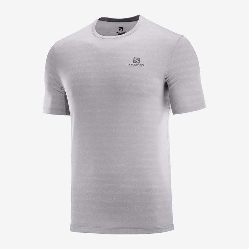 Salomon Xa Tee M Tops Gray | YTCK-62371