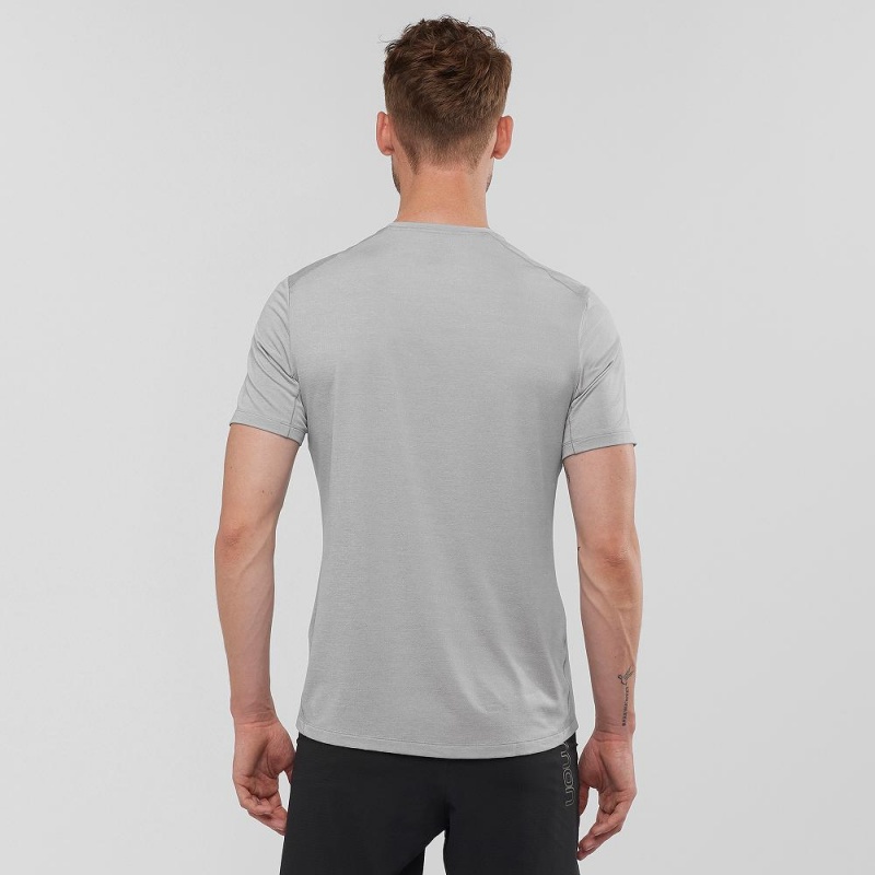 Salomon Xa Tee M Tops Gray | YTCK-62371