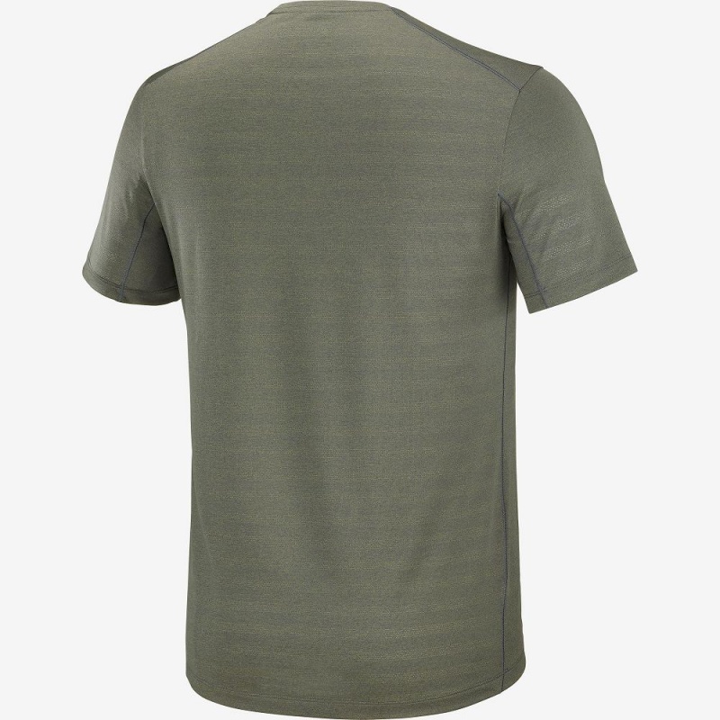 Salomon Xa Tee M Tops Green | QYUO-20493