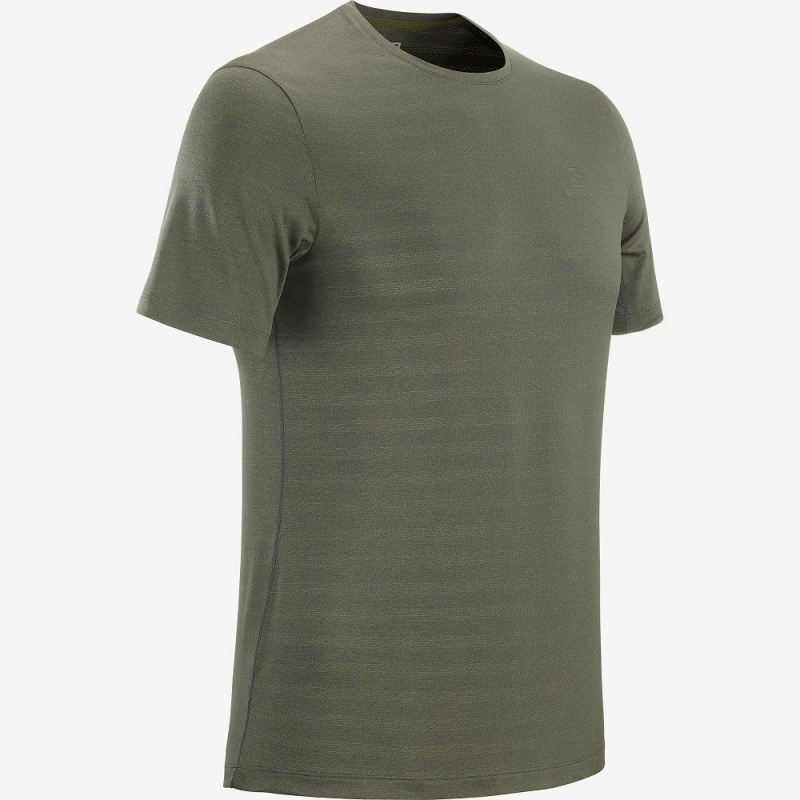 Salomon Xa Tee M Tops Green | QYUO-20493