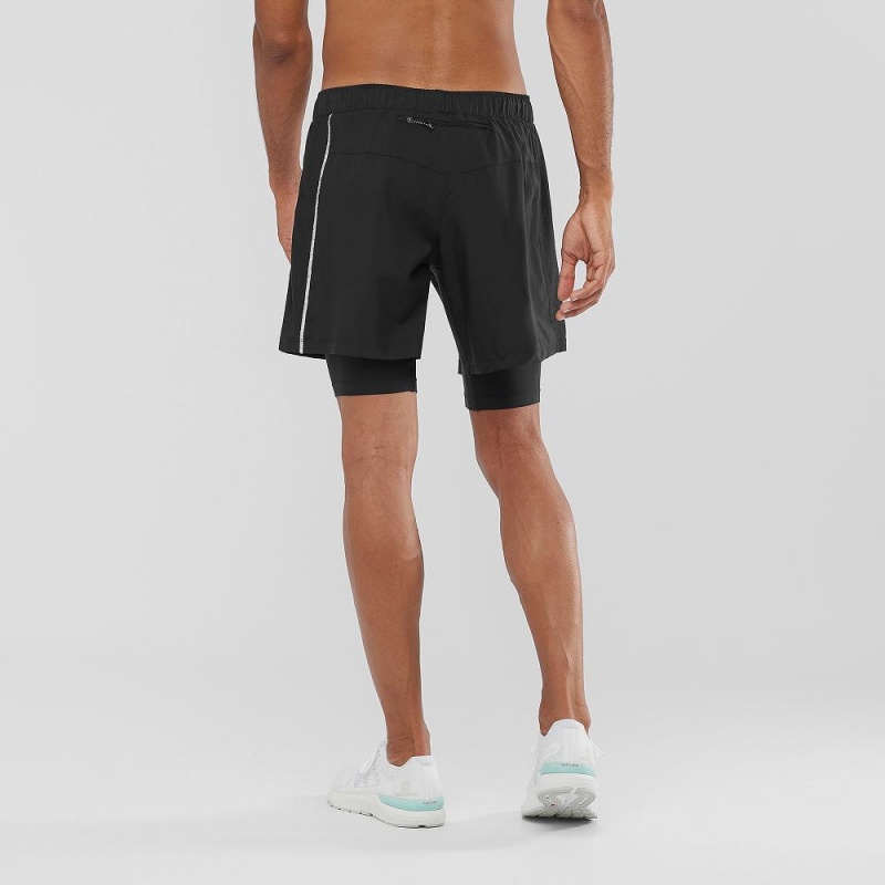 Salomon Xa Twinskin Shorts Black | NQLY-27493