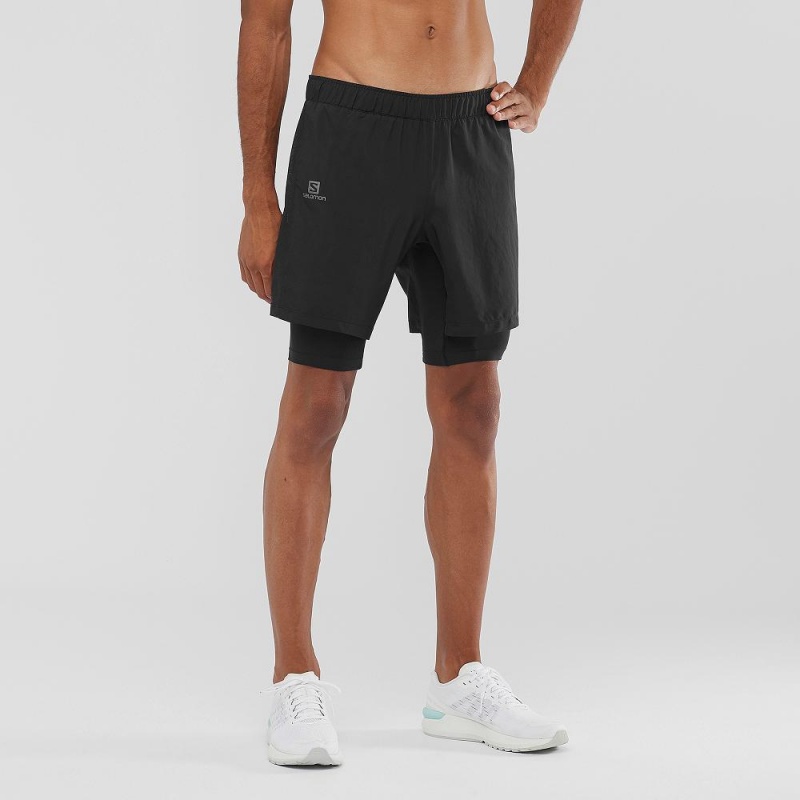 Salomon Xa Twinskin Shorts Black | NQLY-27493